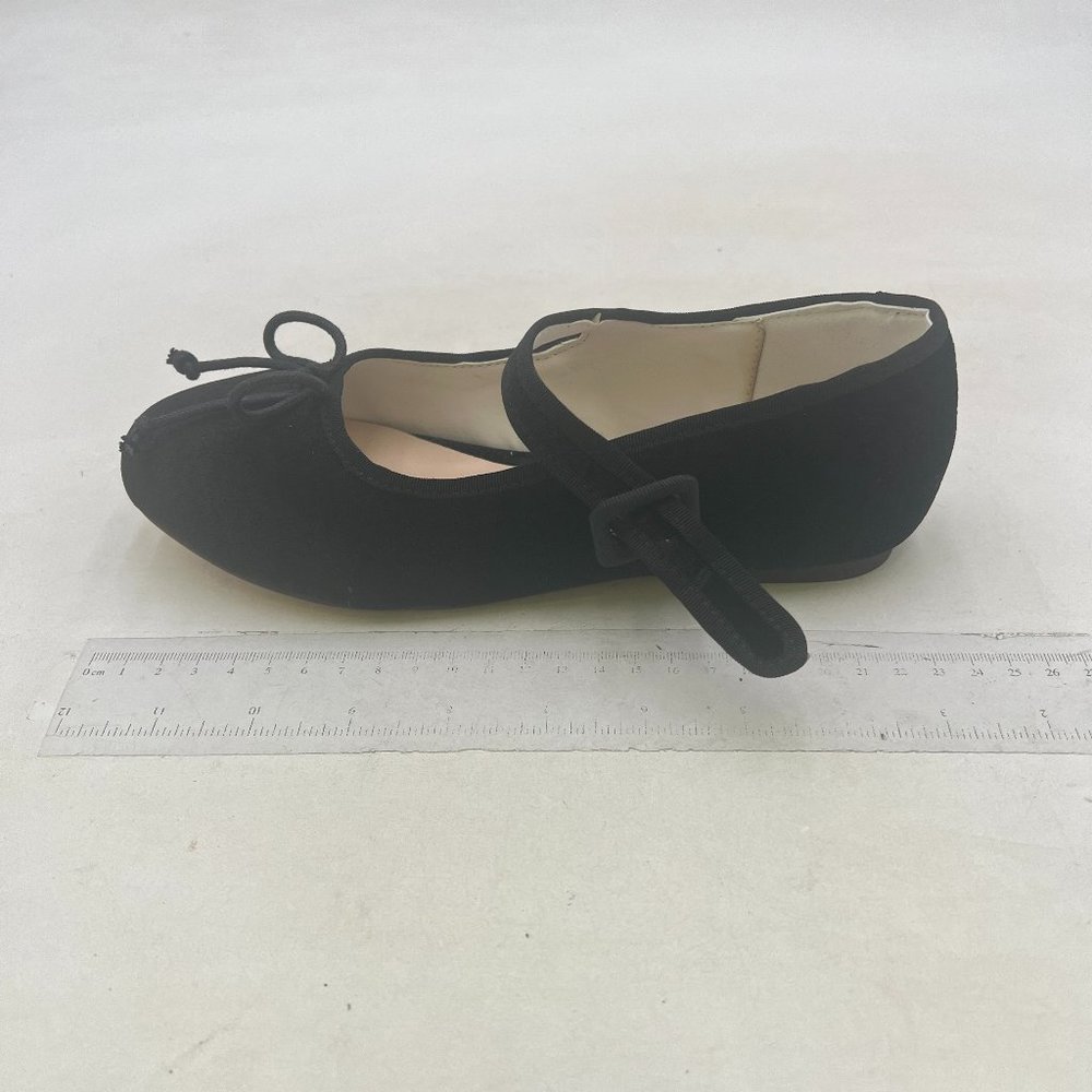 miss left Black Girls Adorable Closed Round Toe Mary Jane Flats Bowknot Shoes